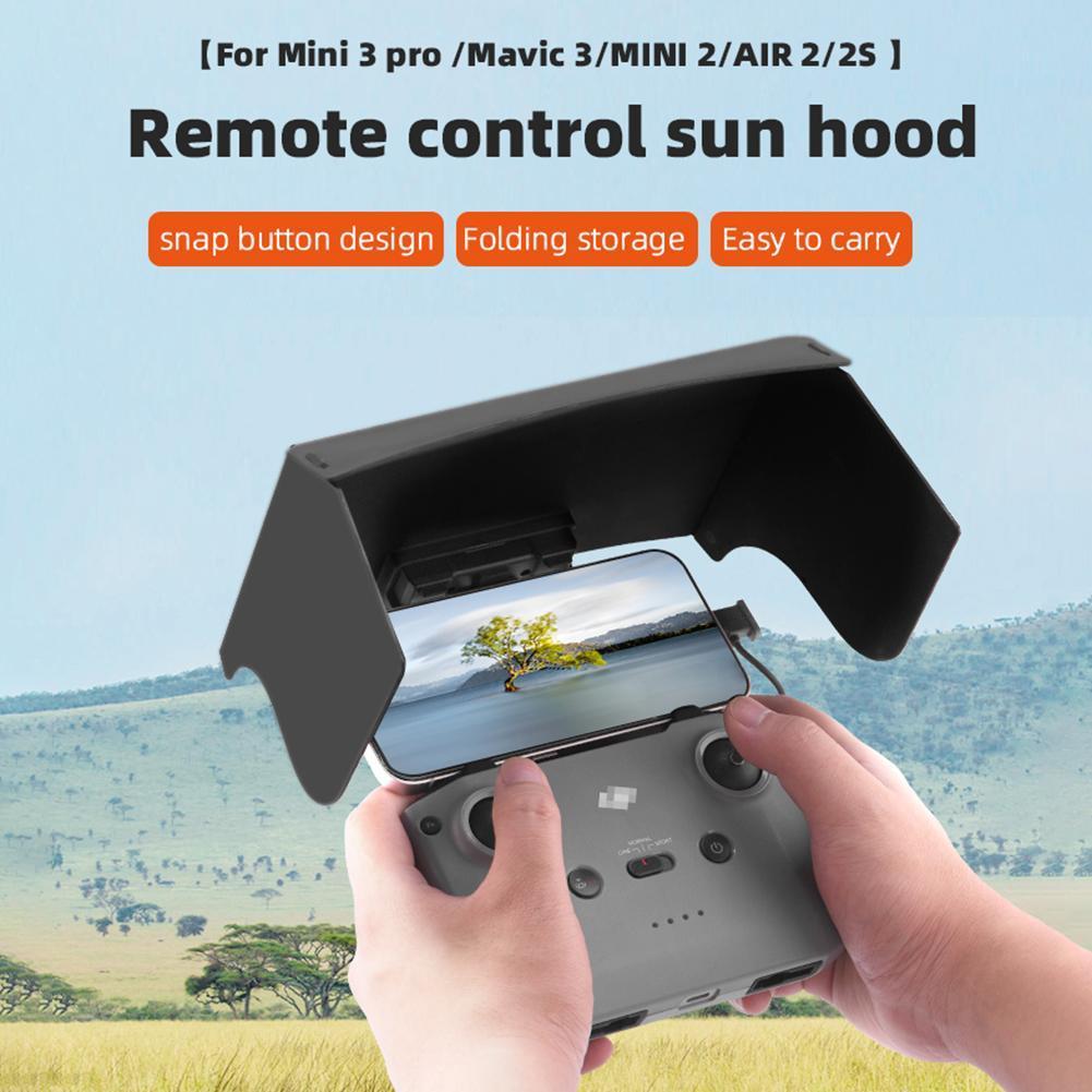Drone Dji Rc Mini 3 Pro - Fernbedienungs-Sonnenschutz, Drohnenzubehör, blendfrei, faltbar, Augenschutz für