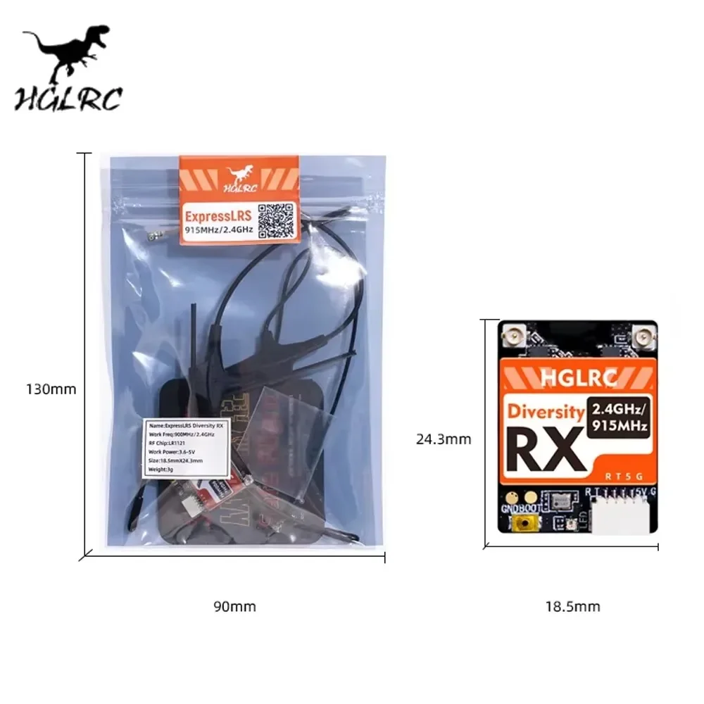 HGLRC Dualband RX ExpressLRS E – Fpv Antenna Receiver Bewertung und Preis