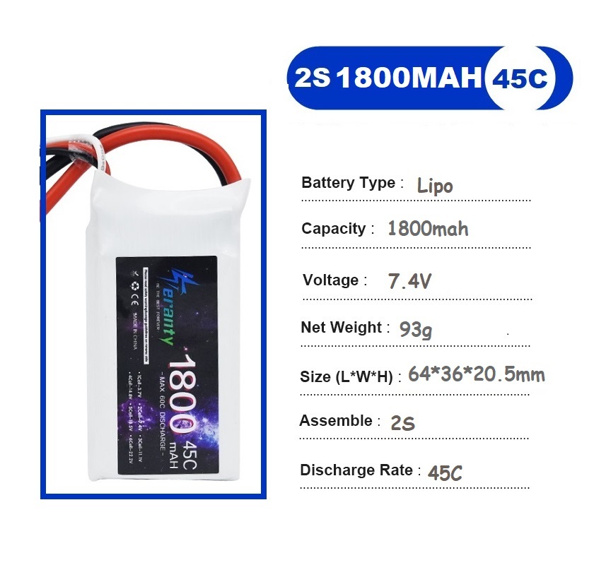 2PCS 7,4 V Lipo 2S Batterie 15 – Drone Rc Leading Bewertung und Preis